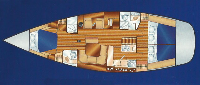 Key West Sailboat Floorplan
